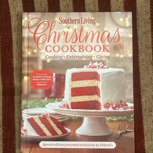 New Southern Living 2 sided Christmas/all occasion cookbook/decorating book.